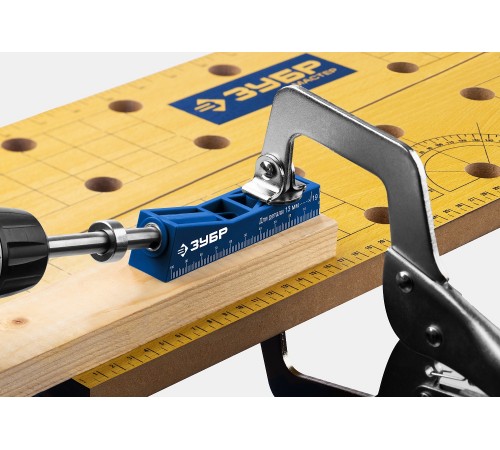 30092 Кондуктор МИНИ одинарный для глухих отверстий ЗУБР