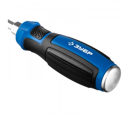 25272-2 Отвертка ЗУБР УДАРНИК ударная, сквозной Cr-V стержень с усилит. под ключ,PH2х100мм