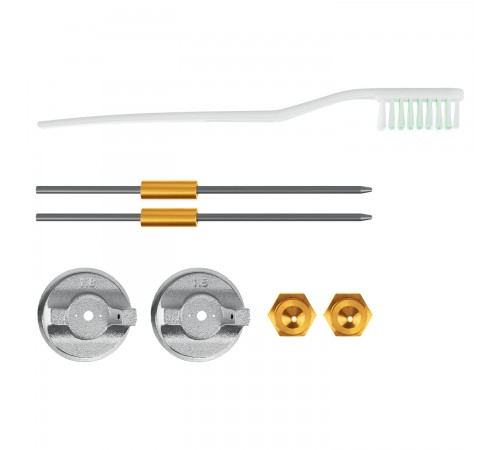 ЗУБР сопло 1.2, 1.5, 1.8 мм, краскопульт пневматический c верхним бачком МС 200 06458