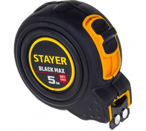 3410-05_z02 Рулетка STAYER Blackmax 5м/19мм в ударостойком обрез.корпусе и двумя фиксаторами