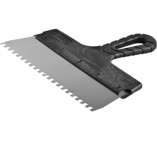 10078-25-06 Шпатель ЗУБР МАСТЕР ФАСАДНЫЙ , нержавеющее полотно, 250 мм, зуб 6х6 мм