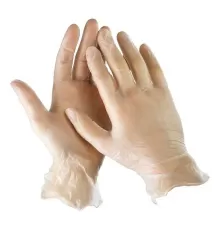 11207-S Перчатки STAYER MASTER виниловые экстратонкие, S, 100 шт