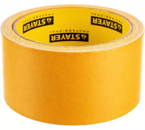 1217-10 Лента клейкая STAYER PROFI двусторонняя на тканевой основе, 50мм х 10м