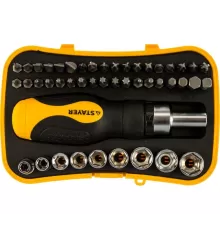 25084-Н46 Отвертка реверсивная с насадками STAYER Compact-46