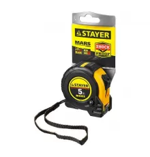 34131-05-25_z01 Рулетка STAYER MARS 5м/25мм в ударостойком корпусе с двумя фиксаторами