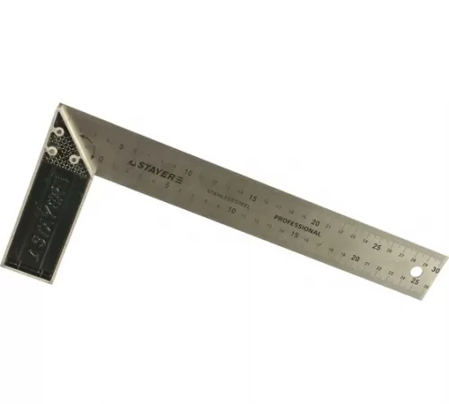 3431-30_z01 Угольник STAYER PROFI столярный, гравированная шкала, полотно 37мм, 300мм