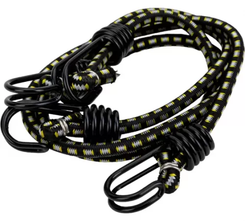 Шнур крепежный STAYER резиновый с двойным стальным крюком 60 см, d 8мм 40506-060