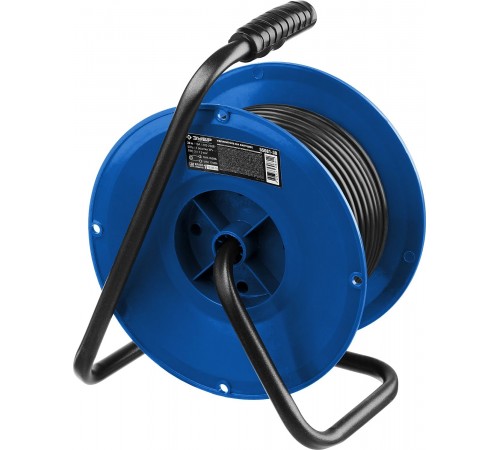 55081-30 Удлинитель на катушке ПВС 315, 30 м, 3500 Вт, 4 гнезда, IP44, ПВС 3х1,5 кв мм, ЗУБР