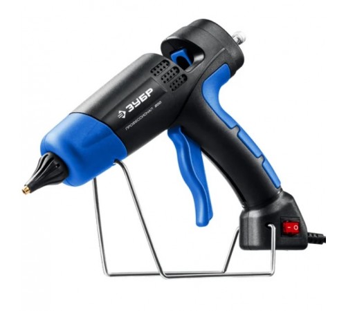 06852-11 Термоклеевой пистолет электрический ЗУБР Профессионал 200, d11 мм, 20 г/мин,