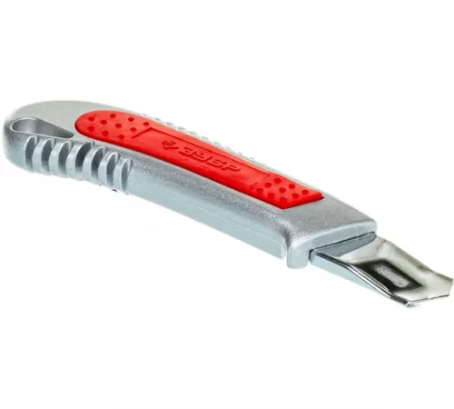 09170 Нож металлический ЗУБР Профессионал ПРО-18А, лезвия 18 мм