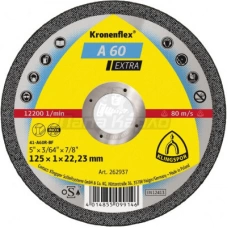 262937 Диск абразивный KLINGSPOR EXTRA 125х1.0х22.2