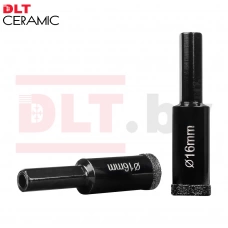 Коронка алмазная по плитке и камню DLT CERAMIC, 16мм для дрели 0667