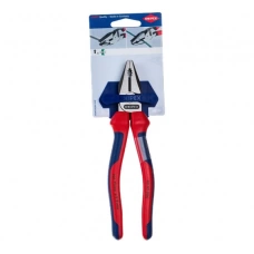 KN-0202200SB Плоскогубцы комбинированные Knipex, 200мм, фосфатированные, 2-комп ручки, SB