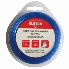 0809.008400 Леска Elitech 2,0x15м (витой клевер)