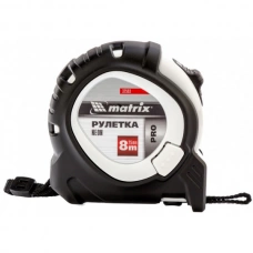 32593 Рулетка Neon PRO Matrix 8мх25мм,обрезиненный корпус,3 фиксации
