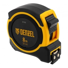 31533 Рулетка Denzel 8м х 25мм,двухкомп.корпус,магнитный обрезиненный зацеп
